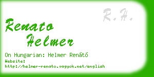 renato helmer business card